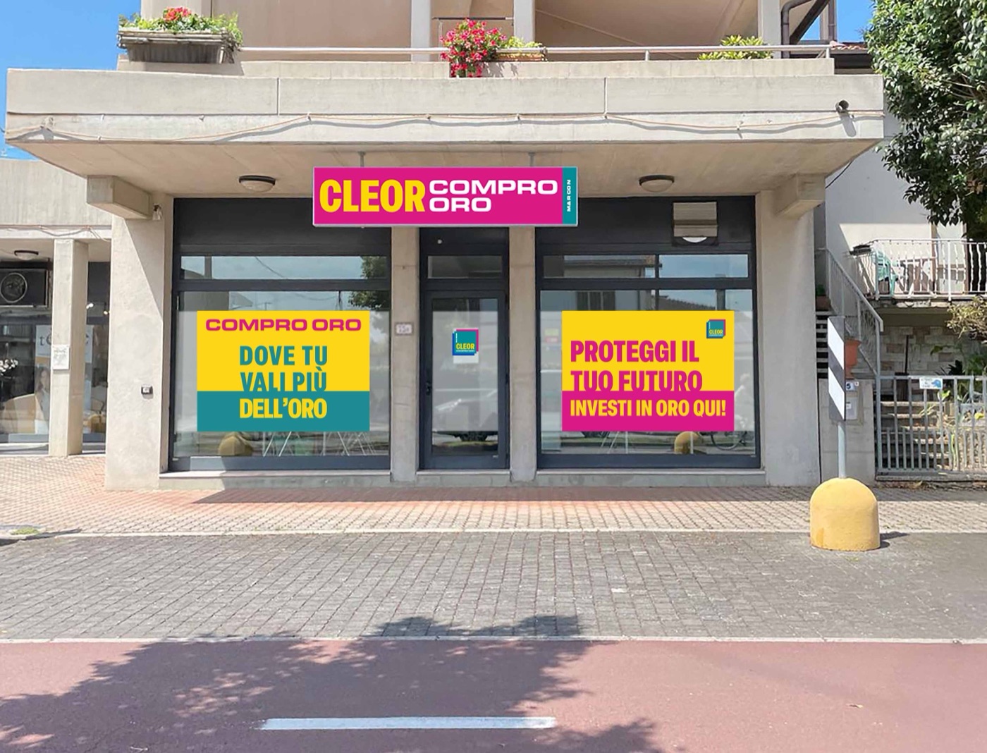 L'insegna Cleor di Marcon