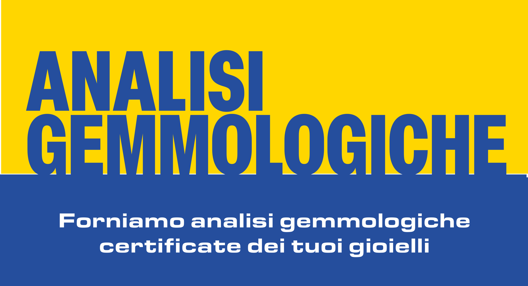 Pannello Analisi gemmologiche certificate