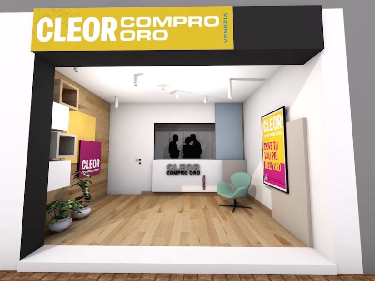 Il primo rendering del nuovo formato di negozio Cleor